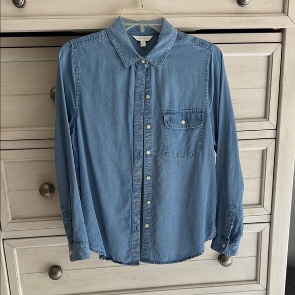 Lucky Brand Blue Denim Button Down Shirt - Picture 2 of 6